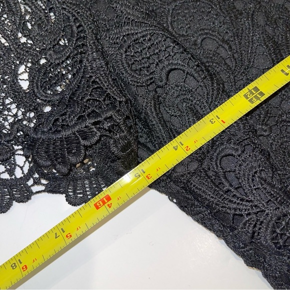 Lulu’s Quality Time Black Crochet Lace Mini Dress XS - Picture 14 of 17